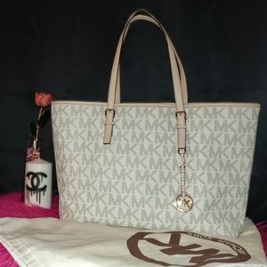 Michael Kors Vanilla Travel Tote